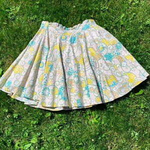 Anthropologie “Odille" full, swing skirt, lined, size 12
